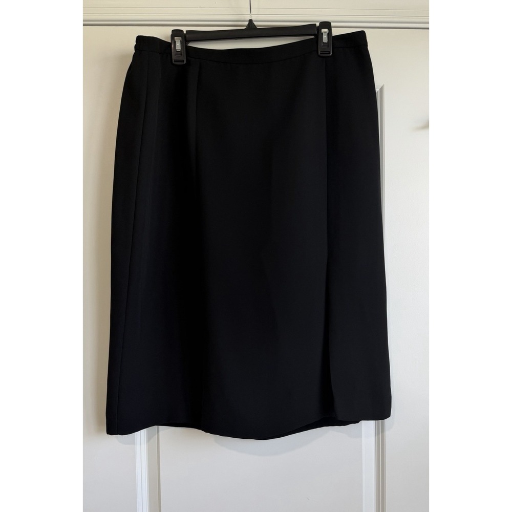 Lady Hazan Women's Black Pleated Skirt Size 20W